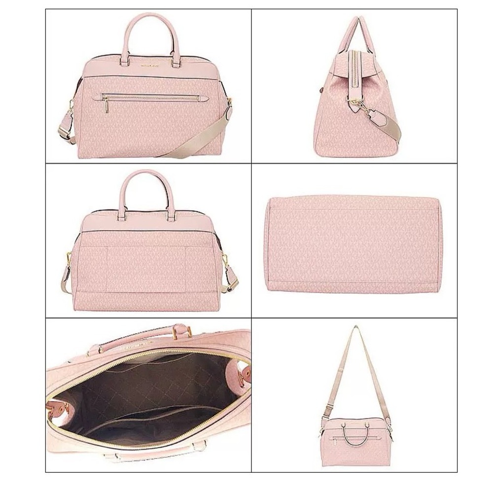 Michael Kors Travel Large Duffle/Weekender Bag With Trolley Sleeve ( pink) - Picture 6 of 9